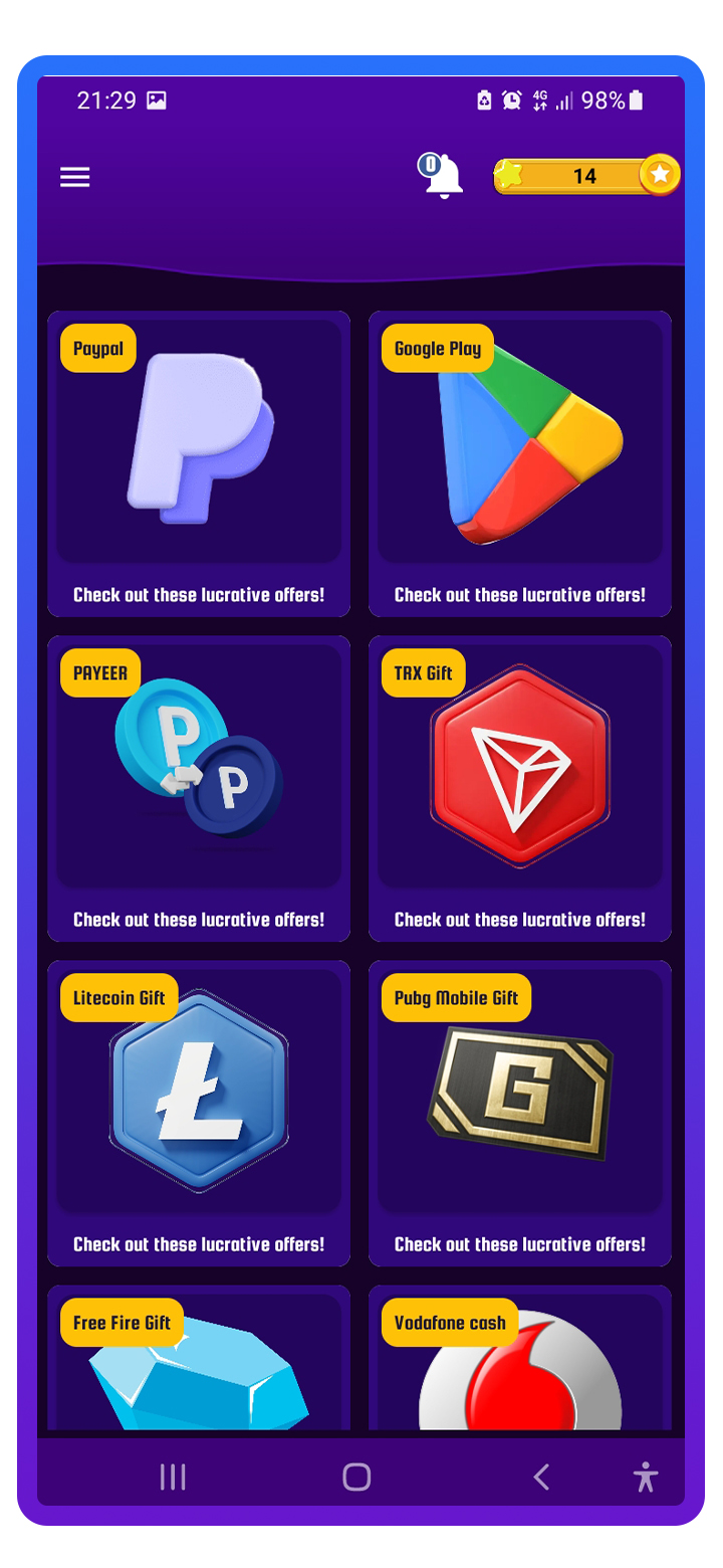 Redeem Page